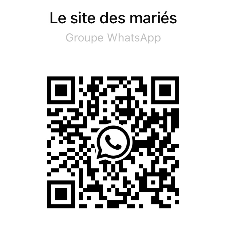 QR code whatsapp le site des mariés